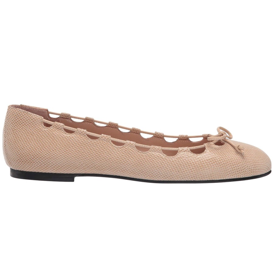 Flats French Sole | Charlott - Beige Snake