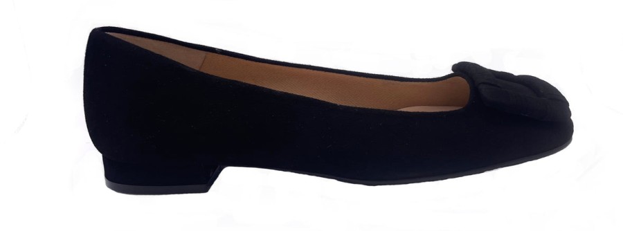 Flats French Sole | Lele - Black Suede