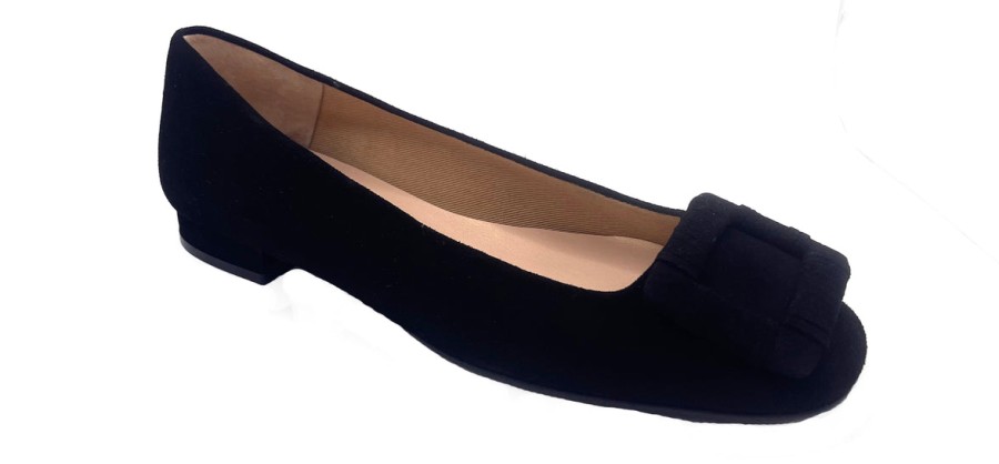 Flats French Sole | Lele - Black Suede