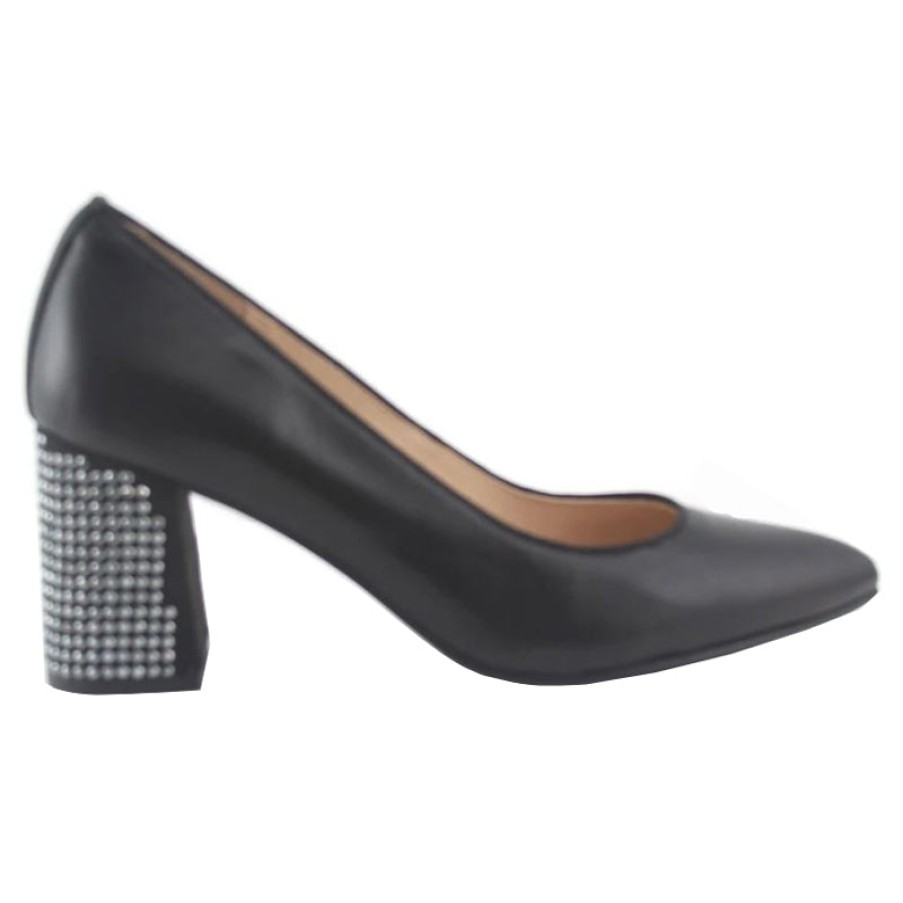 Heels French Sole | Zeppin - Black Leather