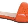 Flats French Sole | Jolene - Orange Leather