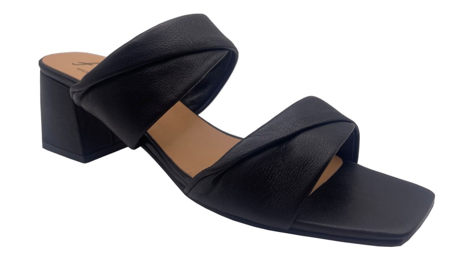 Flats French Sole | Lily - Black Leather