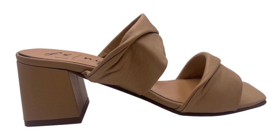 Heels French Sole | Lily - Beige Leather