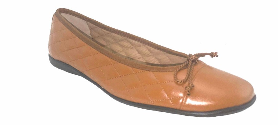 Flats French Sole | Passport Rubber Sole - Chestnut