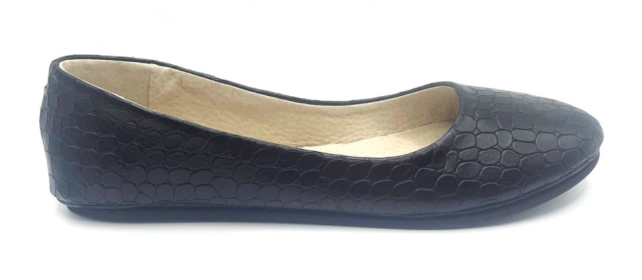 Best Sellers French Sole | Sloop - Black Croco Leather