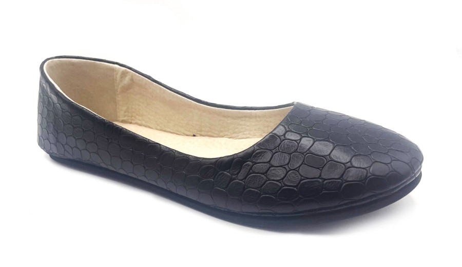 Best Sellers French Sole | Sloop - Black Croco Leather