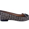 Flats French Sole | Lilah - Black Tweed