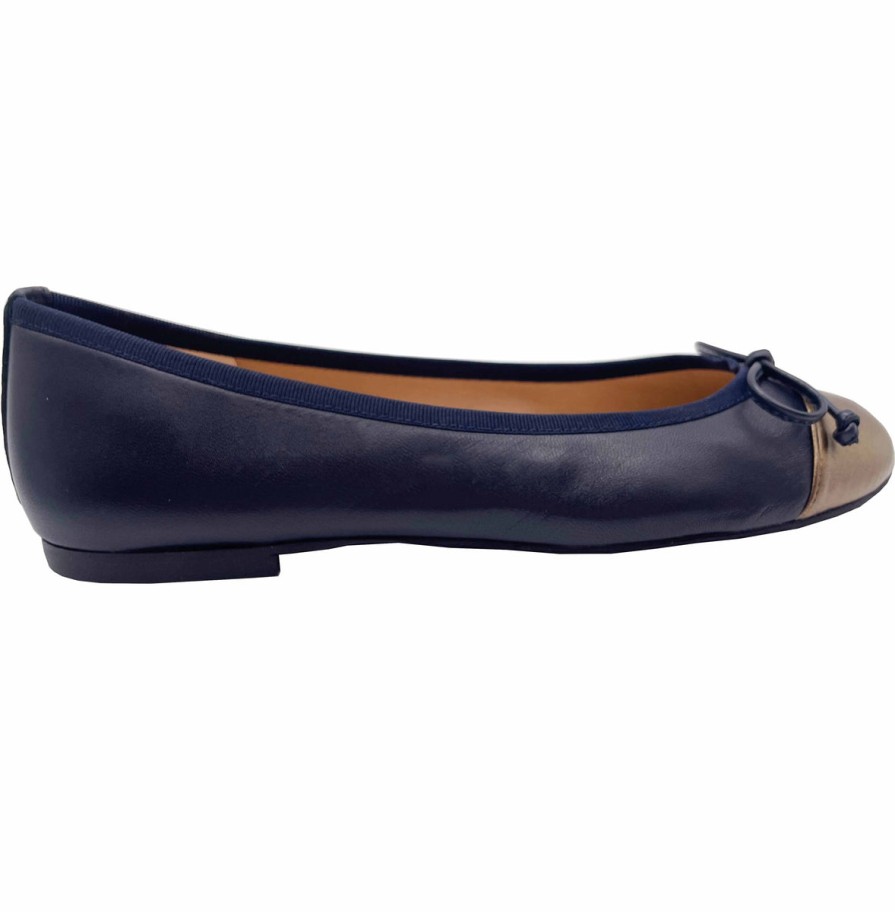 Entire Collection French Sole | Index - Navy Bronze Leather