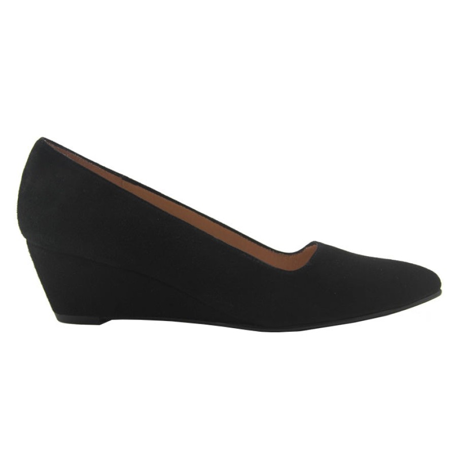 Wedges French Sole | Clap - Black Suede