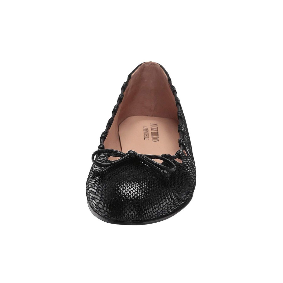 Flats French Sole | Charlott - Black Snake