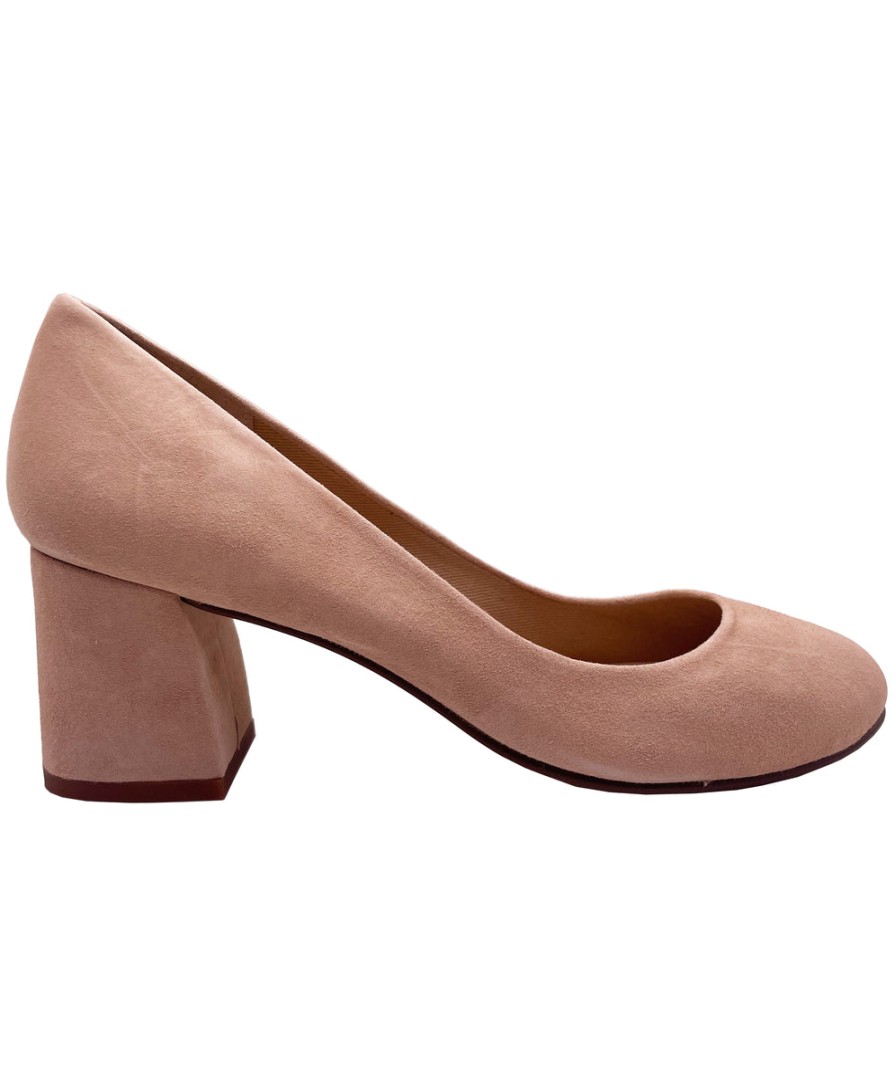 Heels French Sole | Trance - Nude Suede