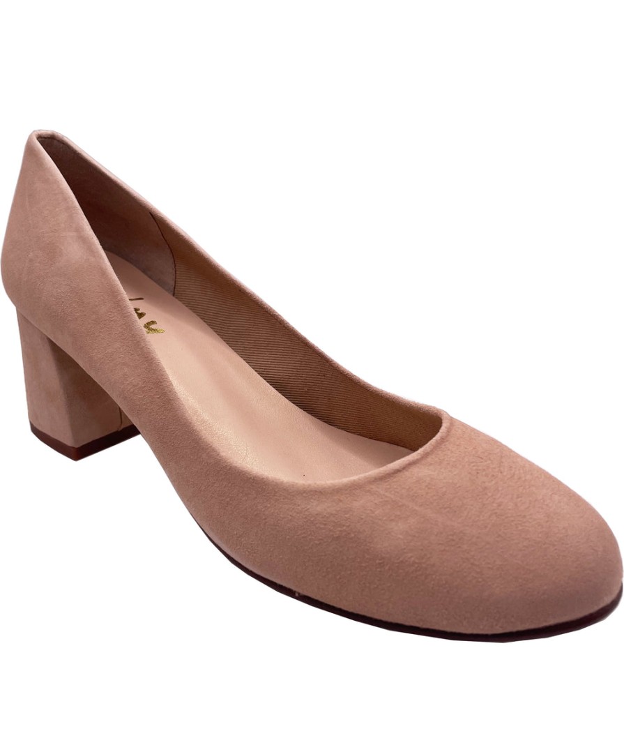 Heels French Sole | Trance - Nude Suede