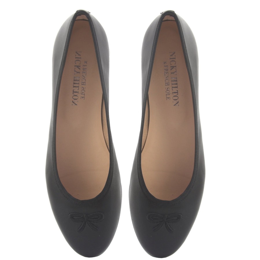 Nicky Hilton Collection French Sole | Kathy - Black Leather