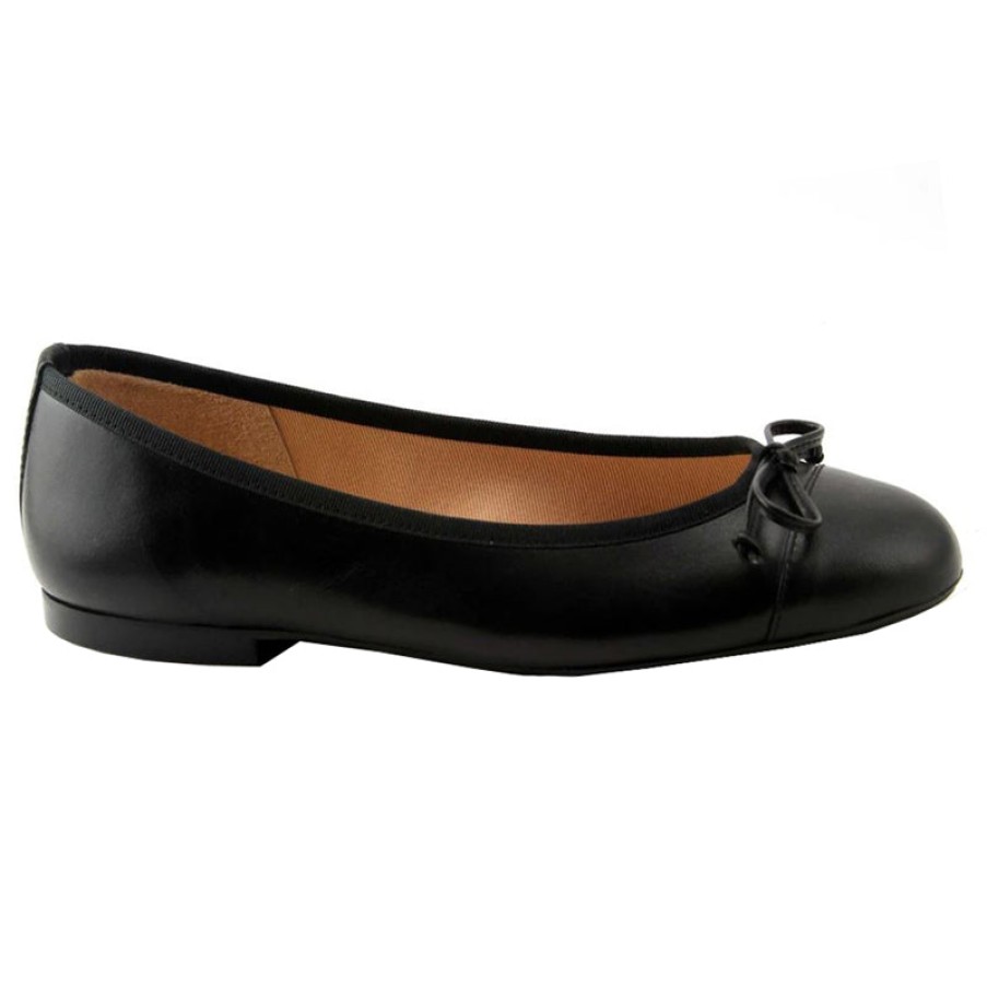 Flats French Sole | Index - Black Leather