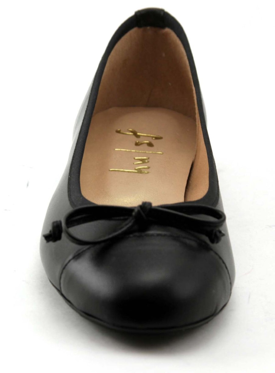 Flats French Sole | Index - Black Leather