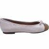 Flats French Sole | Index - White Beige Leather