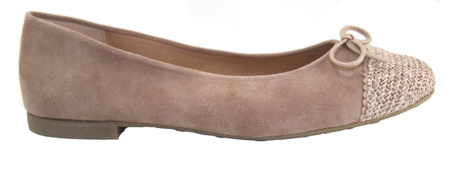 Flats French Sole | Katie - Blush Suede