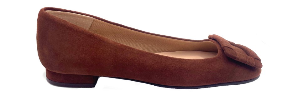 Flats French Sole | Lele - Caffe Suede