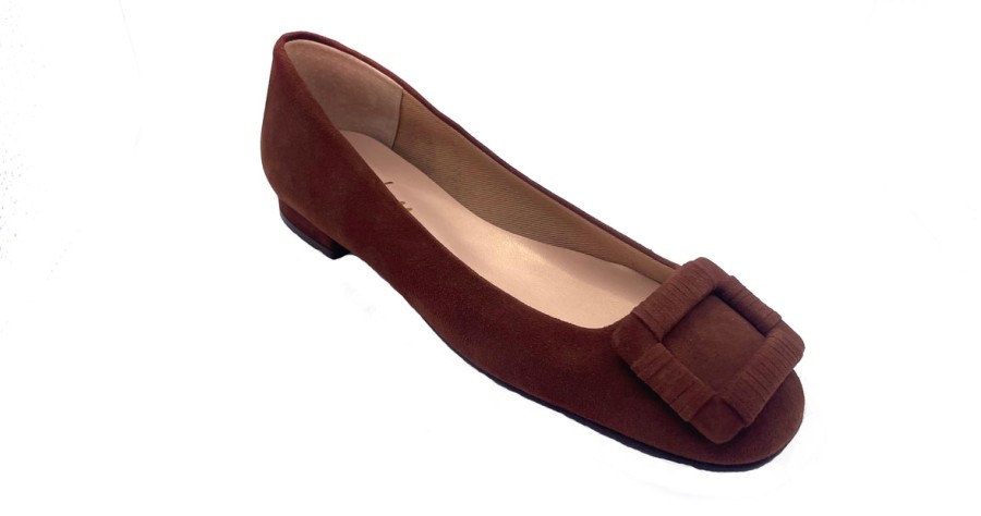 Flats French Sole | Lele - Caffe Suede