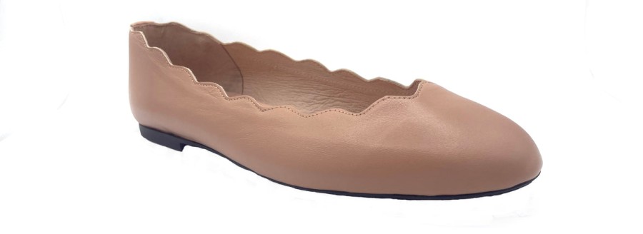 Flats French Sole | Jigsaw - Pana Cotta Leather