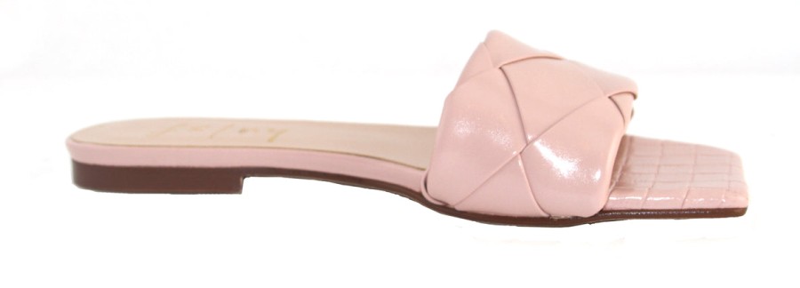 Flats French Sole | Jolene - Blush Leather