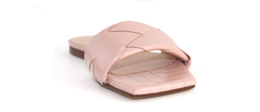 Flats French Sole | Jolene - Blush Leather