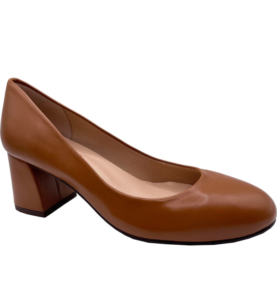 Heels French Sole | Trance - Cognac Leather