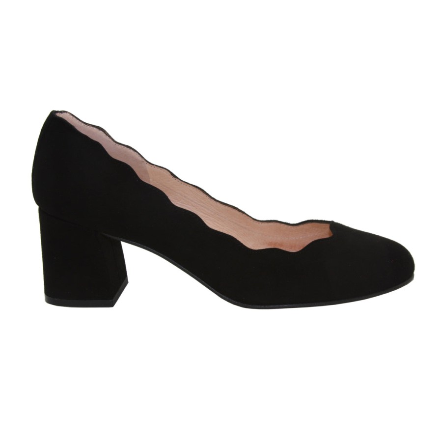 Heels French Sole | Wave - Black Suede