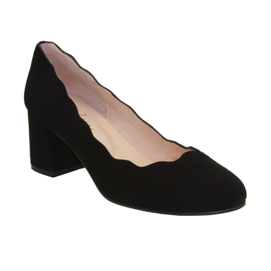 Heels French Sole | Wave - Black Suede