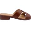 Heels French Sole | Katrina - Cognac Leather