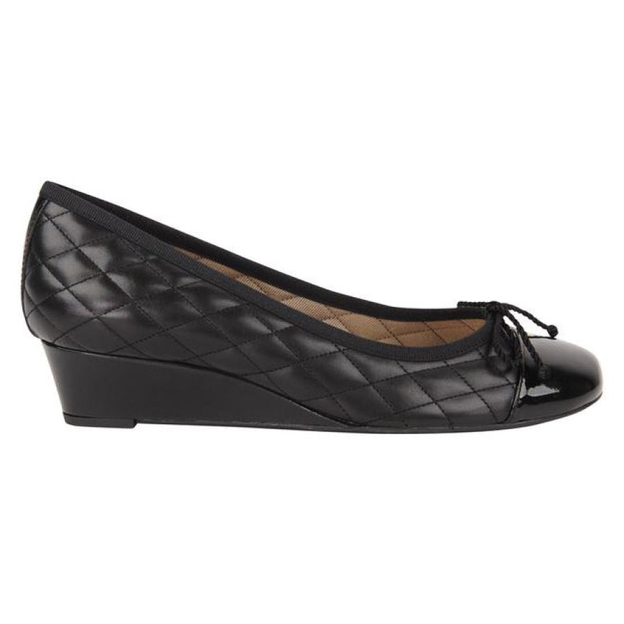 Wedges French Sole | Deluxe - Black Leather