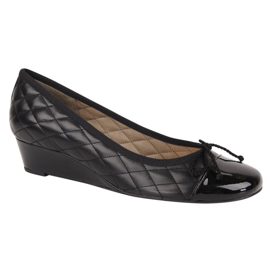 Wedges French Sole | Deluxe - Black Leather