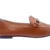 Flats French Sole | Parigi - Cognac Leather