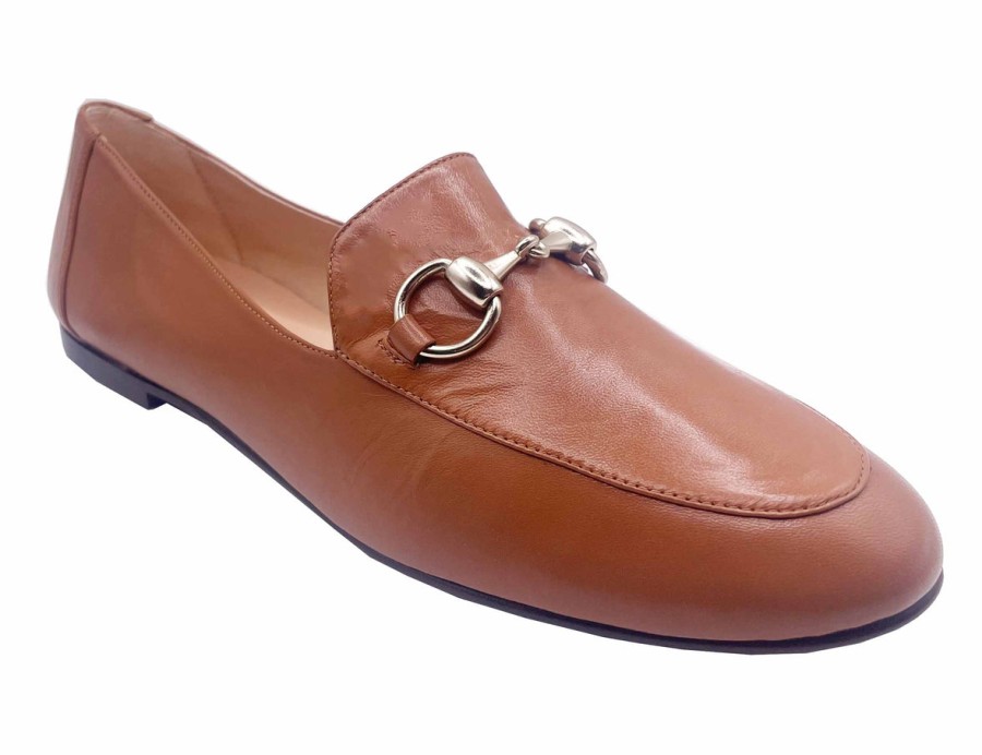 Flats French Sole | Parigi - Cognac Leather