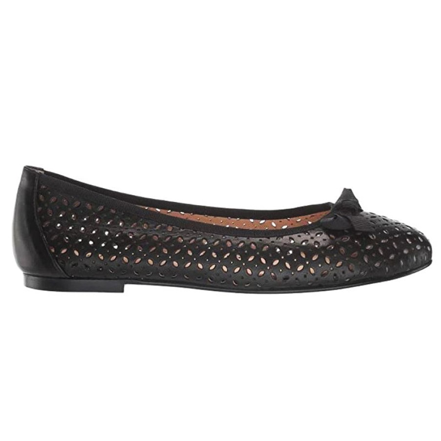 Flats French Sole | Tessa - Black Leather