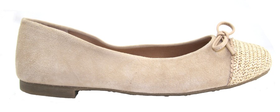 Flats French Sole | Katie - Beige Suede