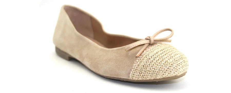 Flats French Sole | Katie - Beige Suede