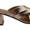 Flats French Sole | Landon - Platino Metallic