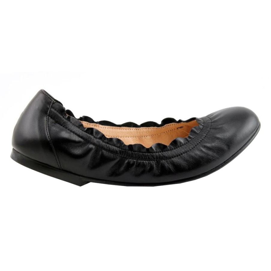 Flats French Sole | Cuff - Black Leather