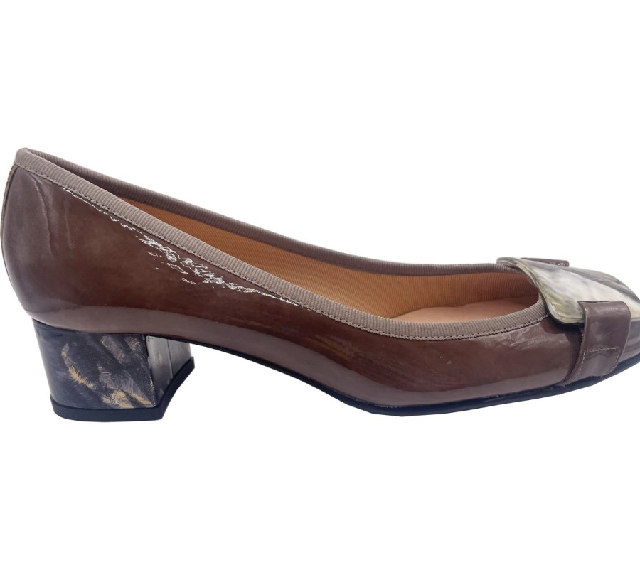 Heels French Sole | Royal - Taupe Patent