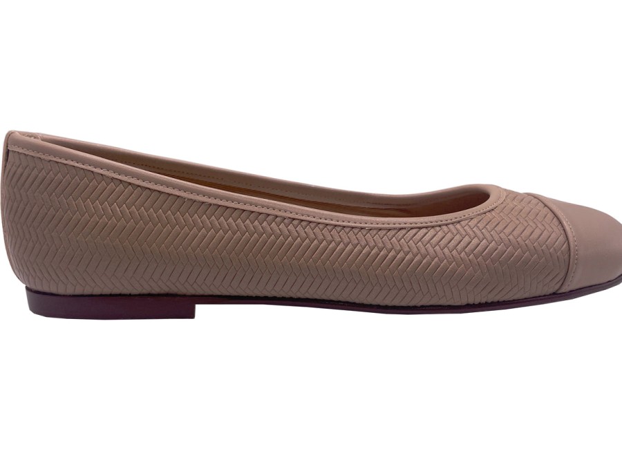 Flats French Sole | Hannah - Beige Vermont