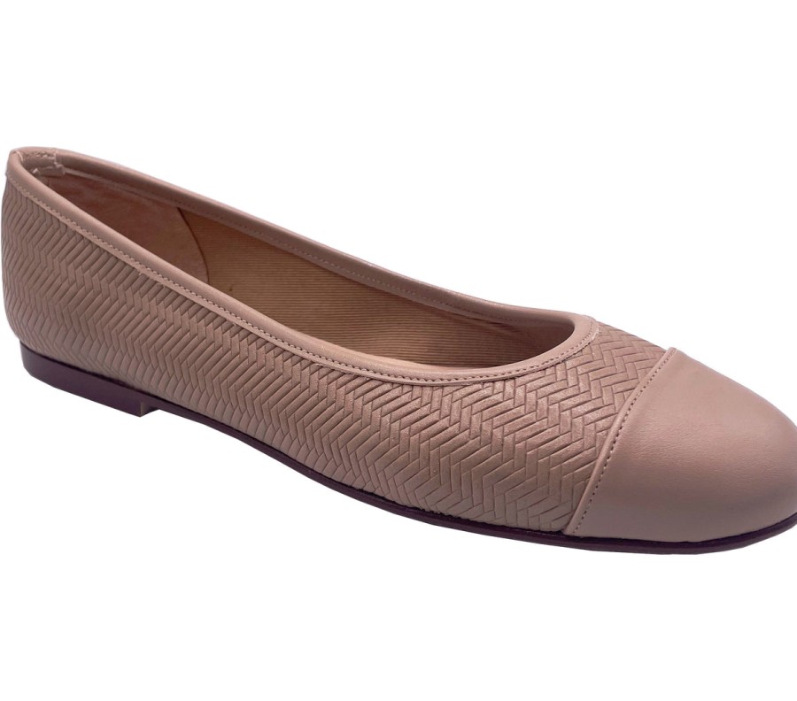 Flats French Sole | Hannah - Beige Vermont