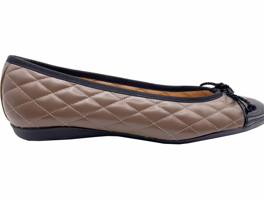 Flats French Sole | Passport Rubber Sole - Grey Black