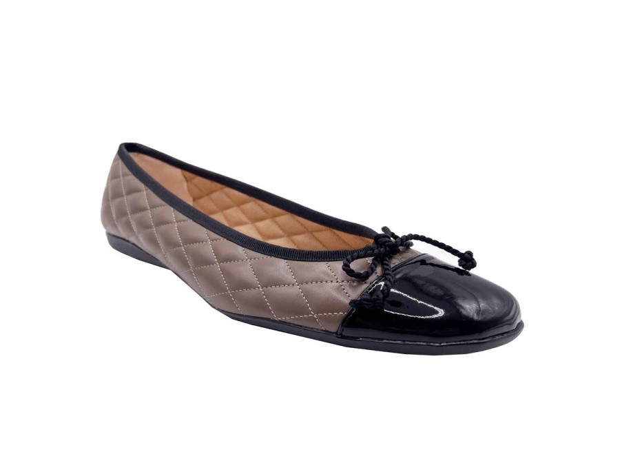 Flats French Sole | Passport Rubber Sole - Grey Black