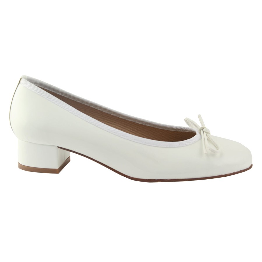 Heels French Sole | Elda - White Patent