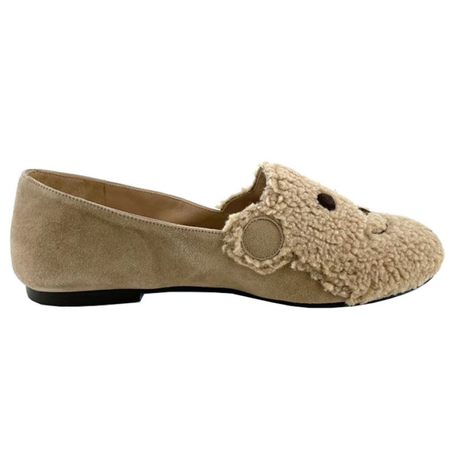 Flats French Sole | Teddy - Beige Suede