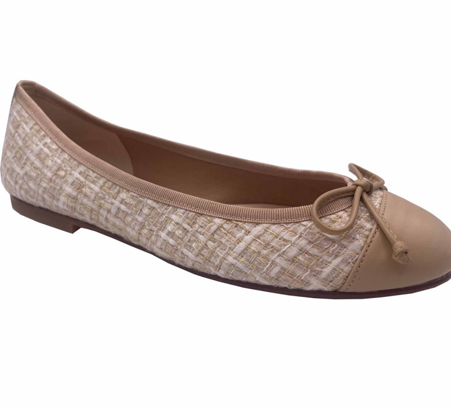 Flats French Sole | Index - Beige Tweed