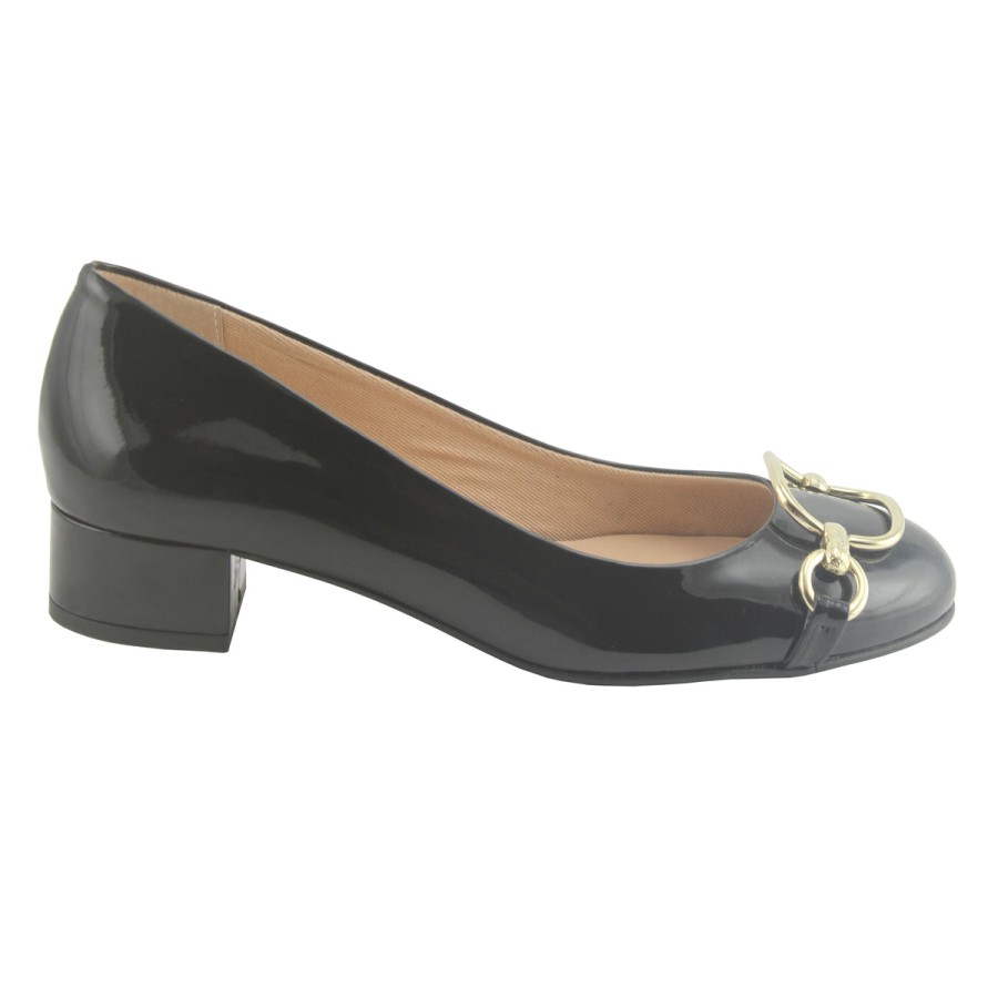 Heels French Sole | Hazel - Black Patent