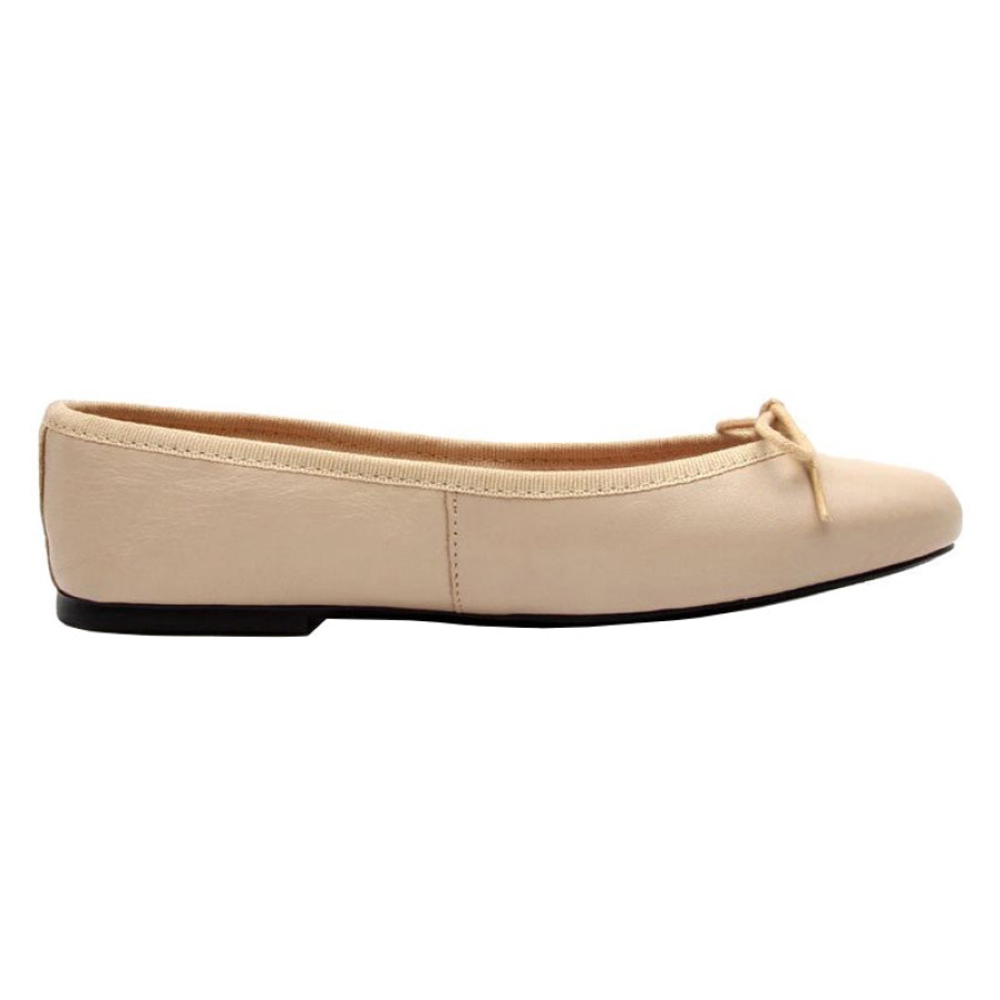 Entire Collection French Sole | Zoe - Beige Leather