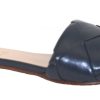 Flats French Sole | Jolene - Navy Leather